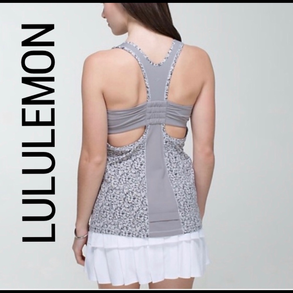 LULULEMON TOP GREY SIZE 8